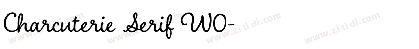 Charcuterie Serif W0字体转换